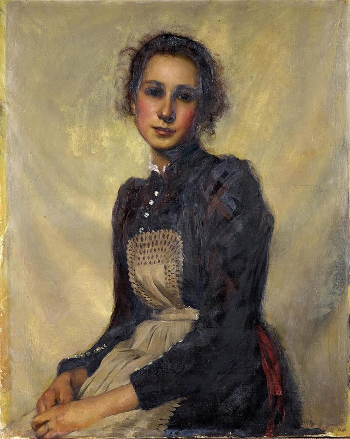 Portrait Of Marguerite Lendorff Sister Of The Artist Painting by Hans ...