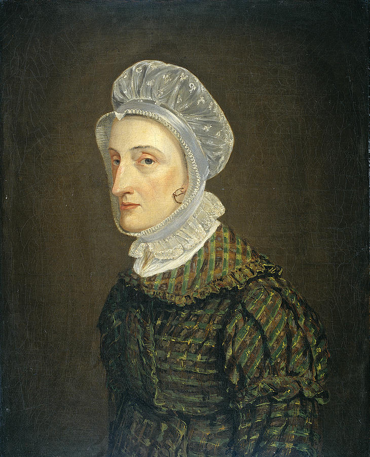 Portrait of Maria Petronella Mann, Wife of Heinrich Gottfried Theodor Crone Painting by Jan Philip Simon