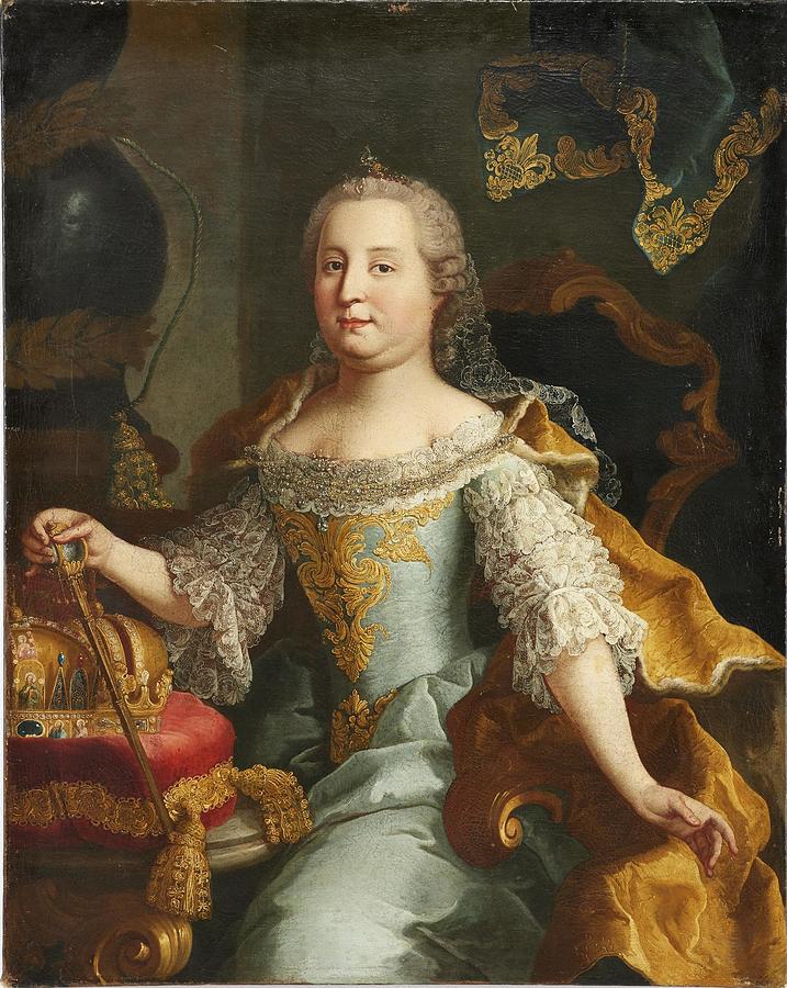 Portrait of Maria Theresa of Austria 1717-1780 Svenska Portratt av ...