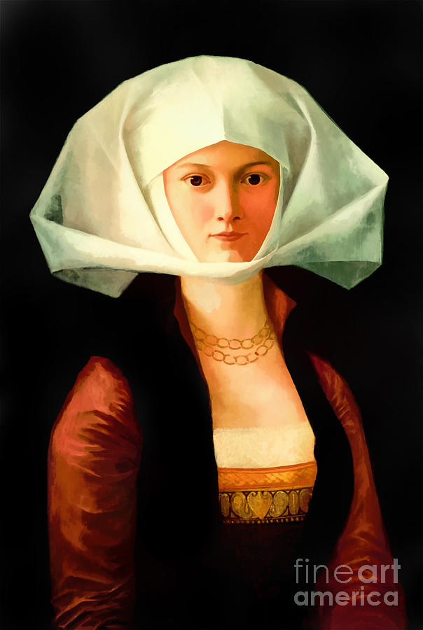Portrait of Maria von Cranach Digital Art by Jerzy Czyz