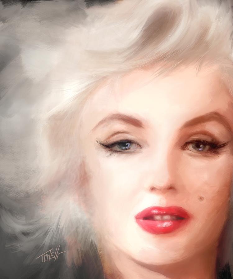 Portrait Of Marilyn Mixed Media