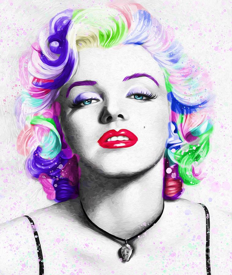 Portrait of Marilyn Monroe Painting by Alexandra Arts