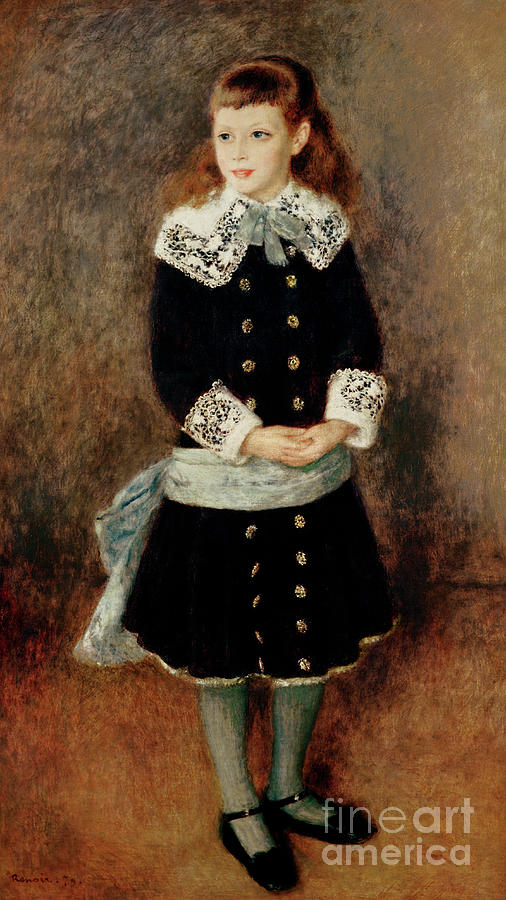 Pierre Auguste Renoir Painting - Portrait of Martha Berard by Pierre-Auguste Renoir