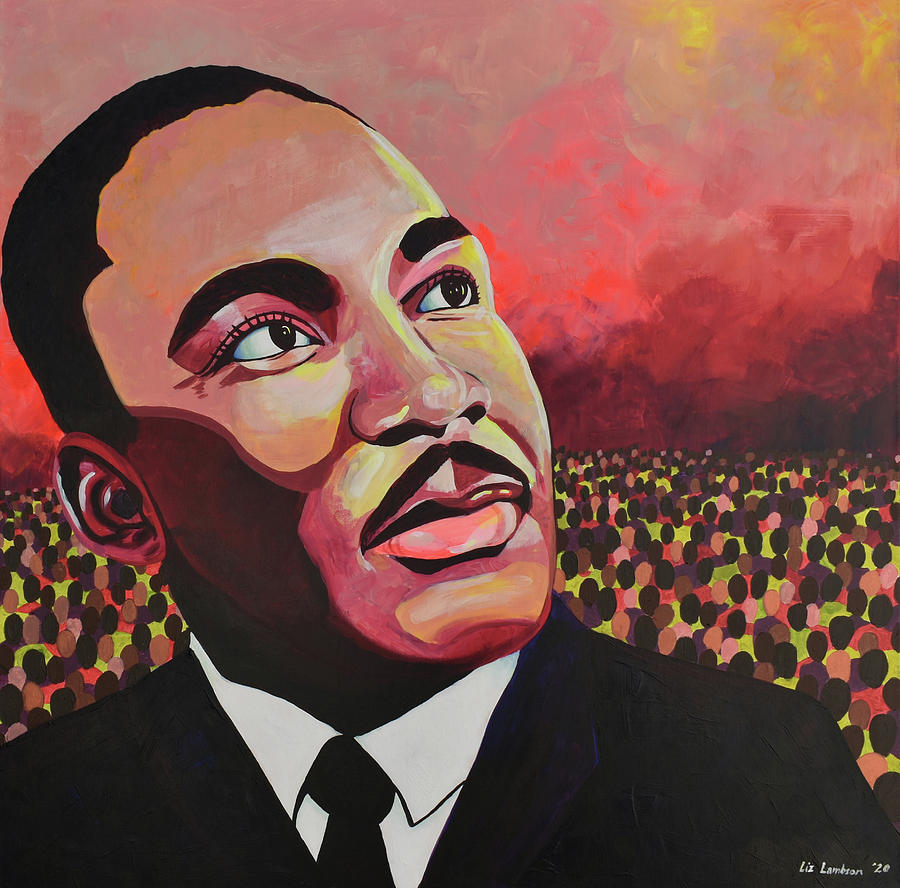 Martin Luther King Jr Painting - Portrait of Martin Luther King Jr. by Liz Lambson