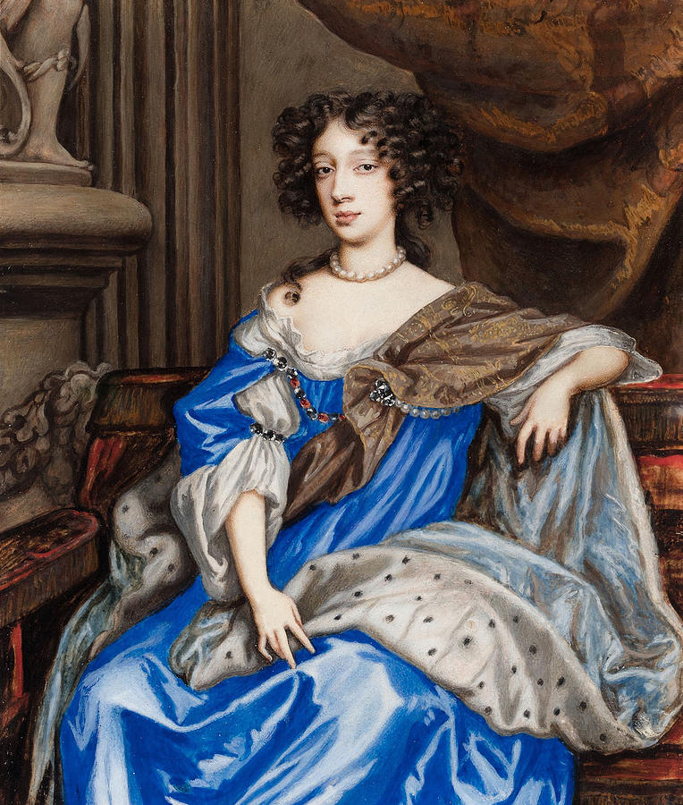 Portrait of Mary of Modena Painting by Nicholas Dixon