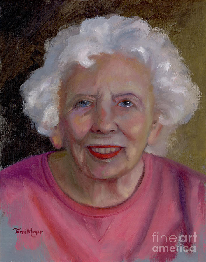 Portrait Of Mary Slabaugh Painting