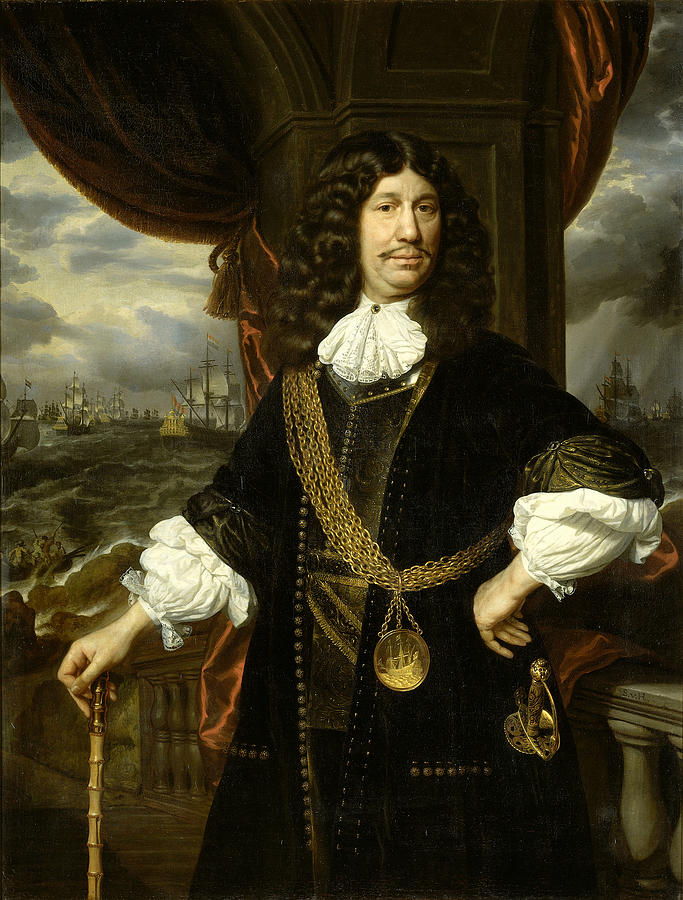 Portrait of Mattheus van den Broucke  Painting by Samuel van Hoogstraten