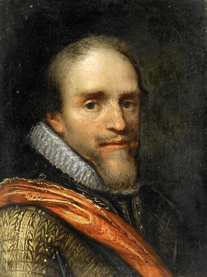 Portrait of Maurice, Prince of Orange Painting by Jacob Lyon