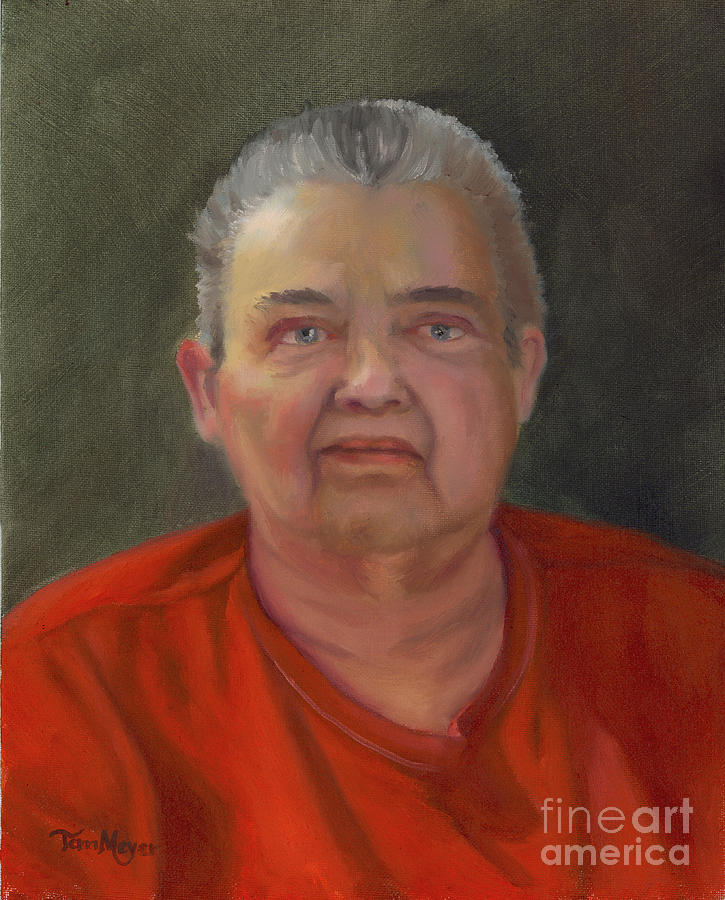 Portrait of Michelle Schutte Painting by Terri  Meyer