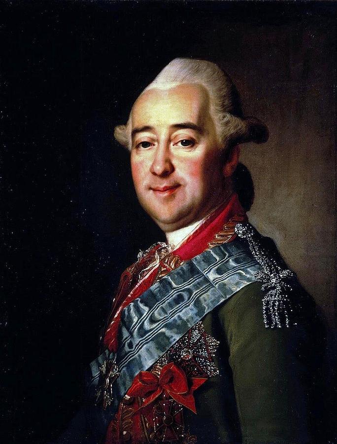 Portrait of Mikhail Krechetnikov Painting by Dmitry Levitzky