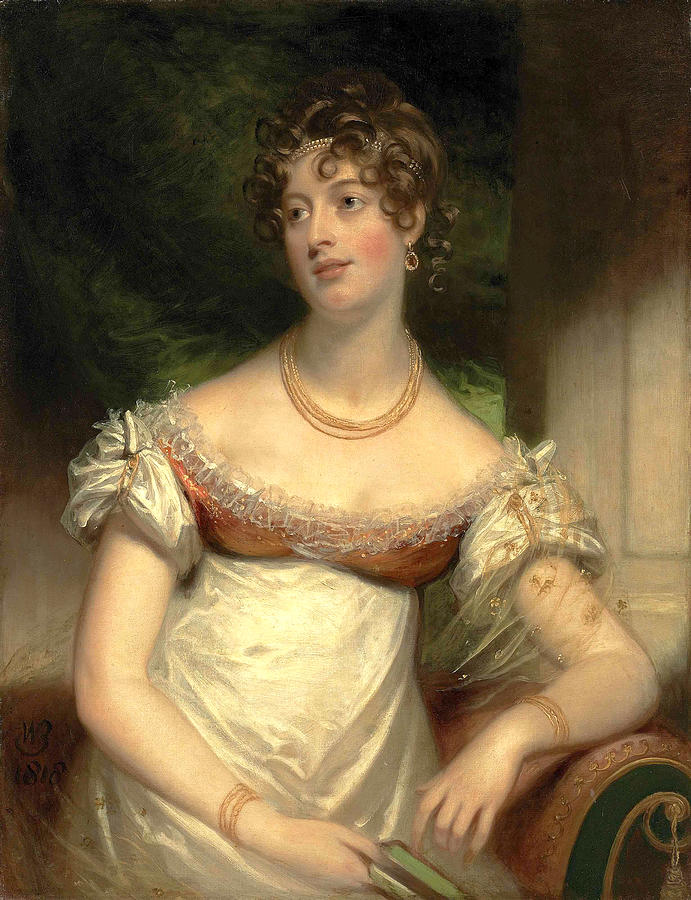 Portrait Of Miss Anne Lee Painting By Sir William Beechey 