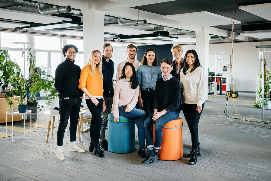Portrait Of Modern Business Startup Team Members Photograph by Tom Werner