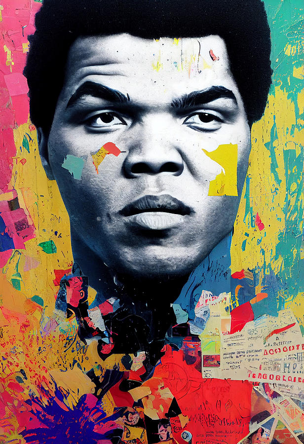 Portrait  Of  Muhammad  Ali  Poster  With  Text  Peace  Radio  645563f0f395b  0435e5  6450d5  A529 Painting