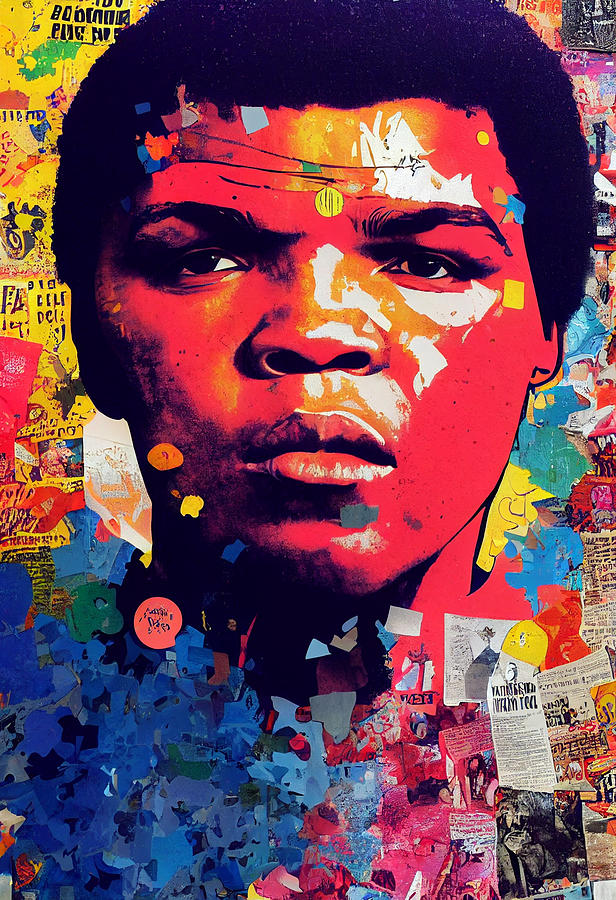 Portrait of Muhammad Ali poster with text peace Radio d645563e76923 ...