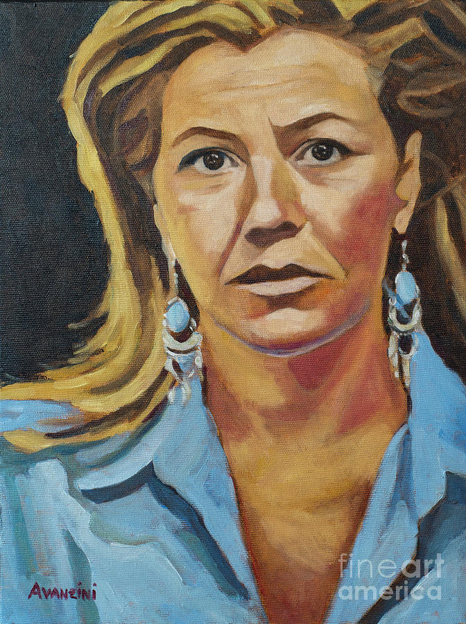 Portrait of my wife Painting by Pablo Avanzini