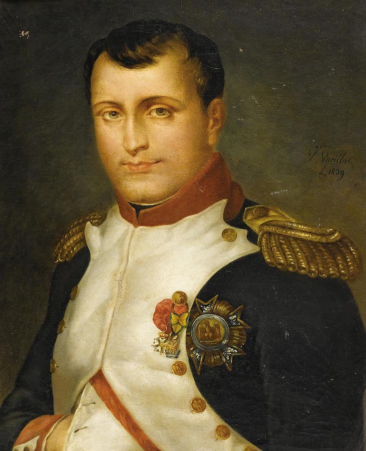 Portrait Of Napoleon art Drawing by V Varillaz French th century - Fine ...