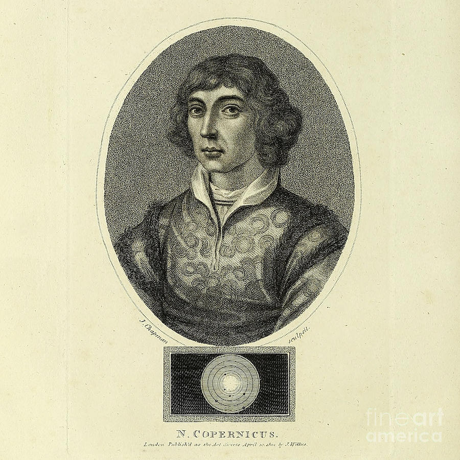 Portrait of Nicolaus Copernicus j1 Drawing by Historic illustrations