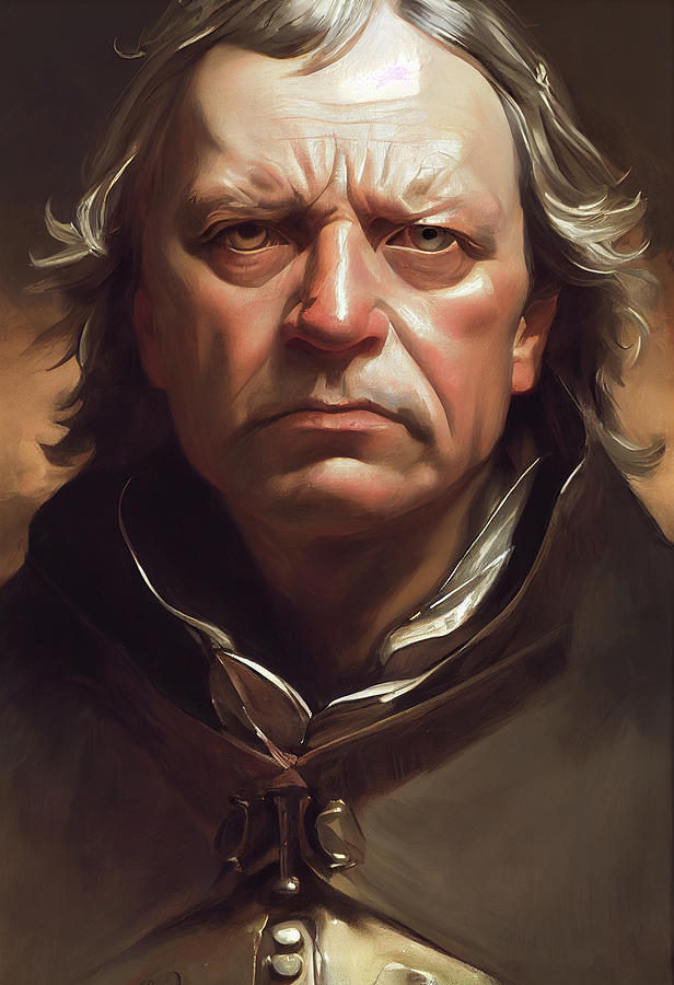 Portrait of Oliver Cromwell, Inspired Digital Art by AJ Etheridge ...