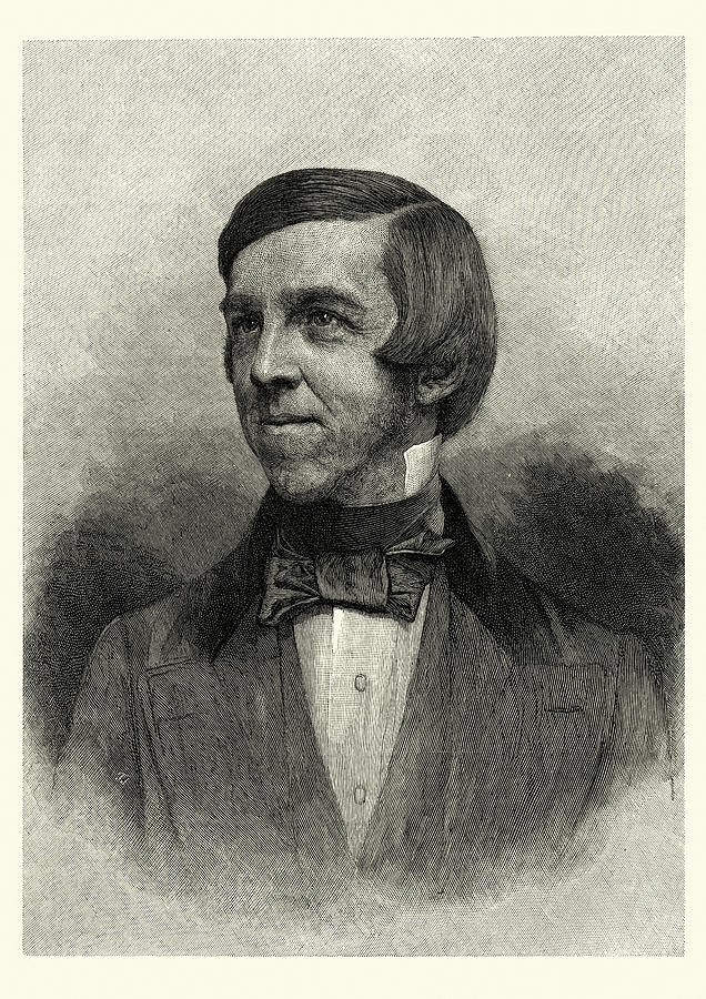Portrait of Oliver Wendell Holmes, Snr Drawing by Duncan1890