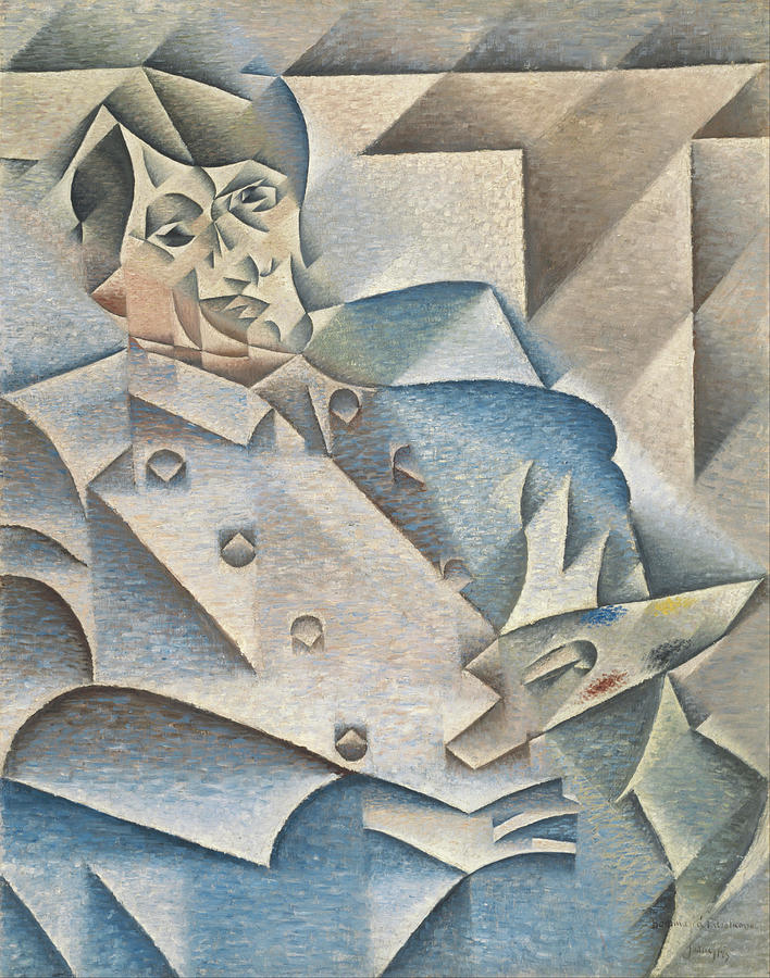 Portrait of Pablo Picasso. Date/Period From January 1912 until February 1912. Painting. Oil on c... Painting by Juan Gris