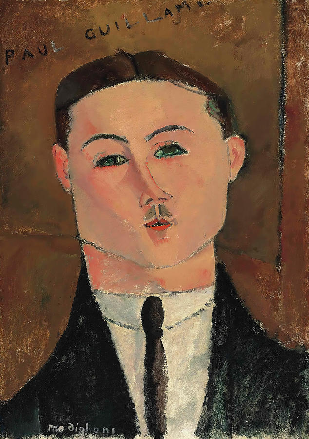 Portrait of Paul Guillaume 1916 Painting by Amedeo Modigliani Portrait of Paul Guillaume 1916 Painting by Amedeo Modigliani