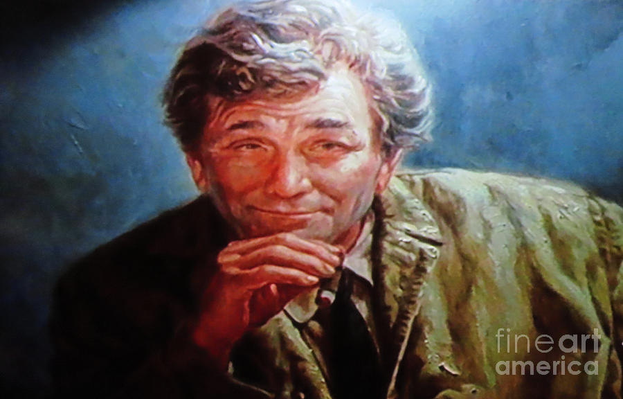 Columbo Painting - Portrait of Peter Falk as Columbo by Pd