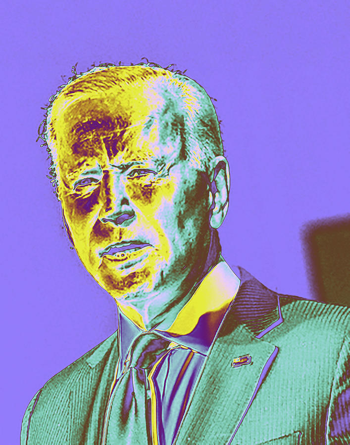 Portrait Of President Joe Biden 10 Digital Art