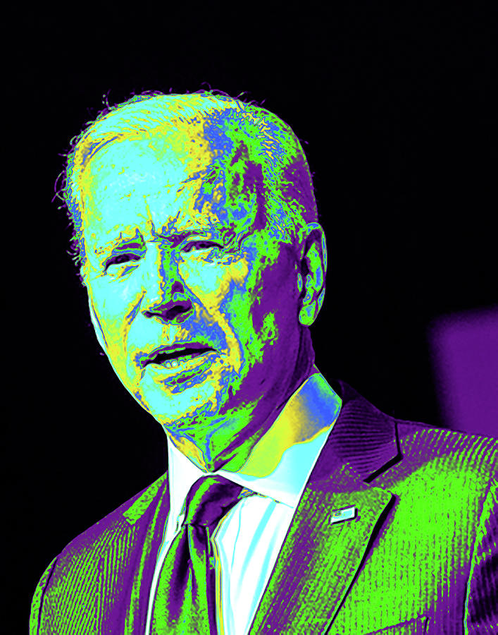 Portrait Of President Joe Biden 9 Digital Art