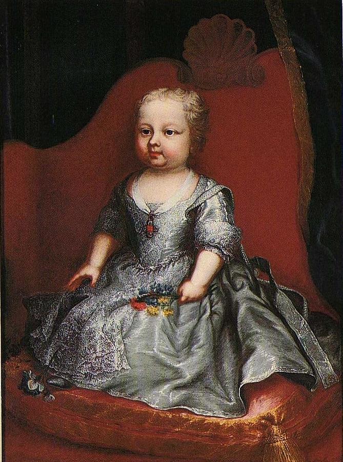 Portrait of Princess Eleonora of Savoy 1728-1781 Painting by Maria ...