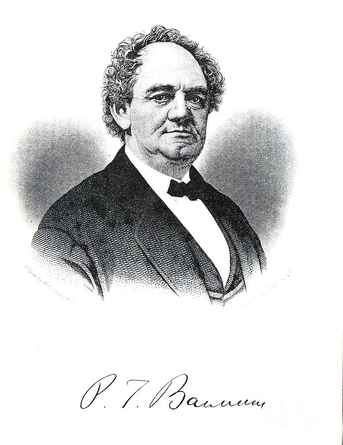 Portrait of P.T. Barnum i1 Drawing by Historic illustrations - Fine Art ...