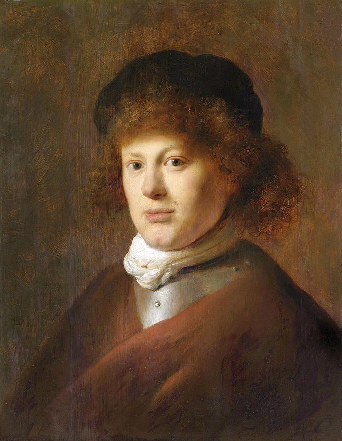 Portrait of Rembrandt Harmensz van Rijn Painting by Jan Lievens