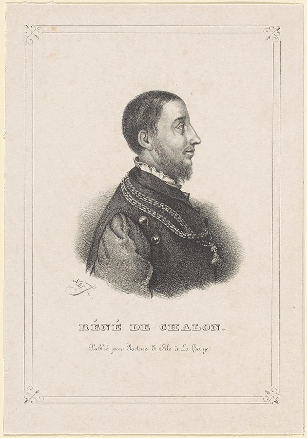 Portrait of Rene van Chalon, Prince of Orange, NM Schild, c. 1834 Painting by MotionAge Designs