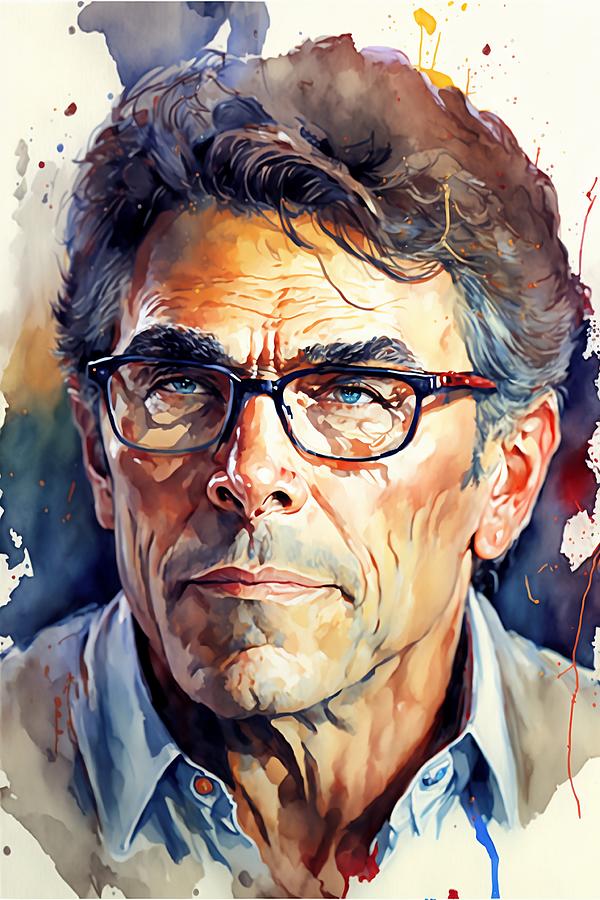 Portrait of Rick Perry Painting by Kai Saarto