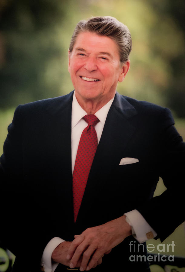 Portrait of Ronald Reagan  Photograph by Ivete Basso Photography