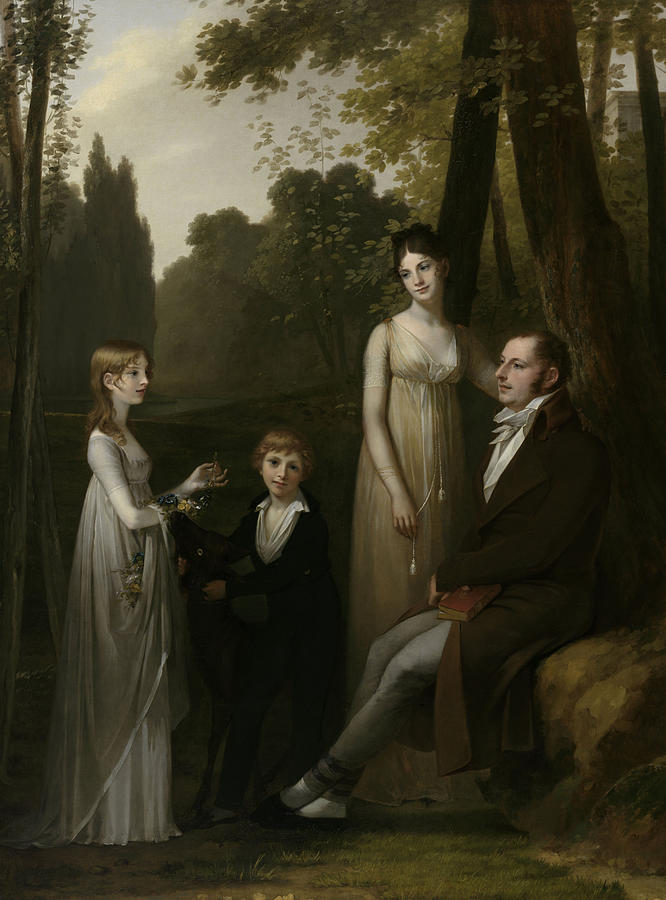 Portrait of Rutger Jan Schimmelpenninck and His Family Painting by Pierre-Paul Prudhon