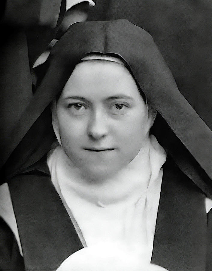 Portrait Of Saint Therese Of Lisieux Photograph By Sister Genevieve Of The Holy Face Fine Art 