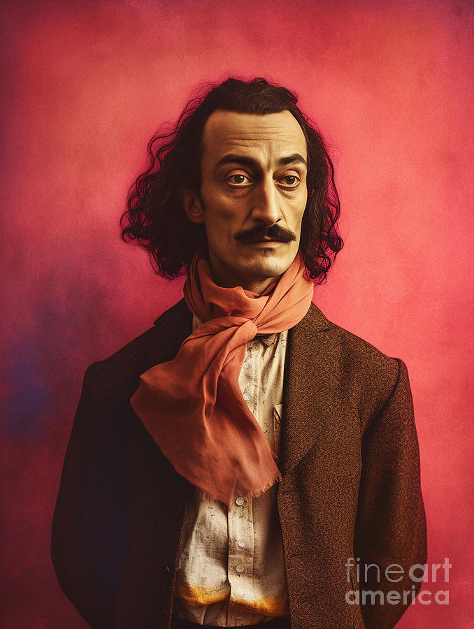 Portrait  Of  Salvador  Dali    Surreal  Cinematic  By Asar Studios Painting