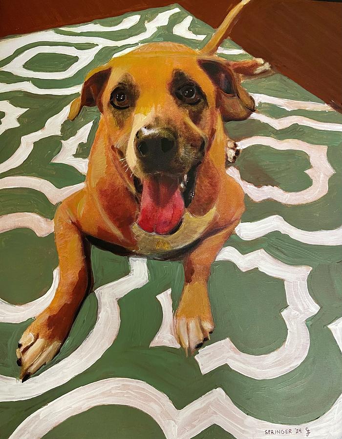 Portrait of Sampson Painting by Gary Springer
