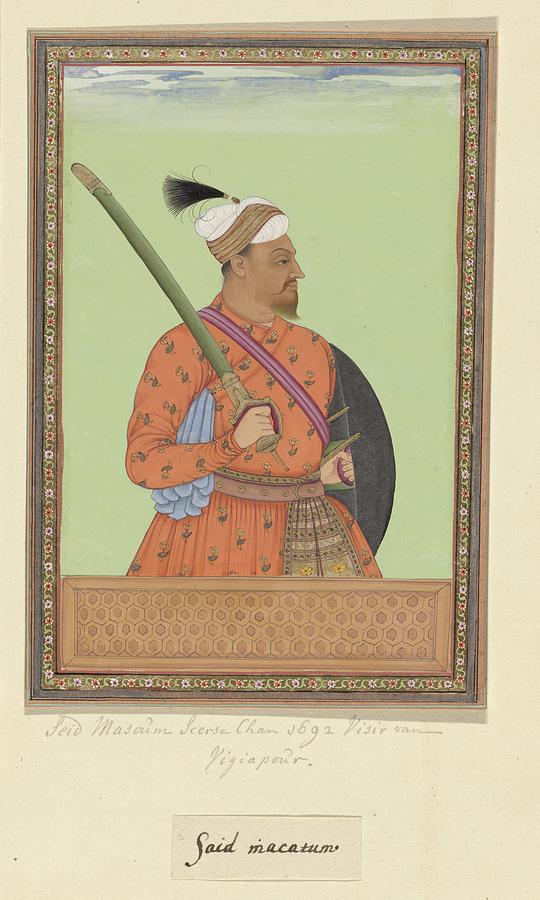 Portrait of Sayyid Makhdum Sharza Khan, who has been a Bijapur sight even now he is a sight in Nija Painting by Artistic Rifki