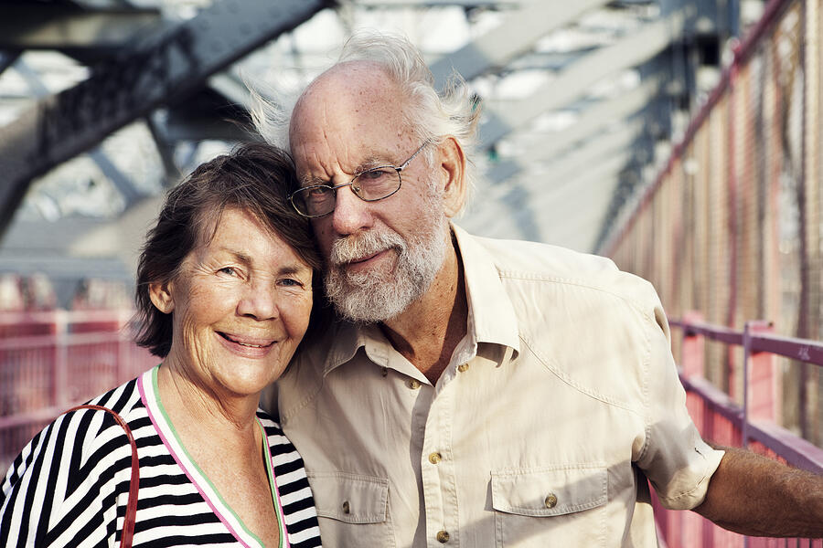 Portrait of smiling senior couple Photograph by Johner Images