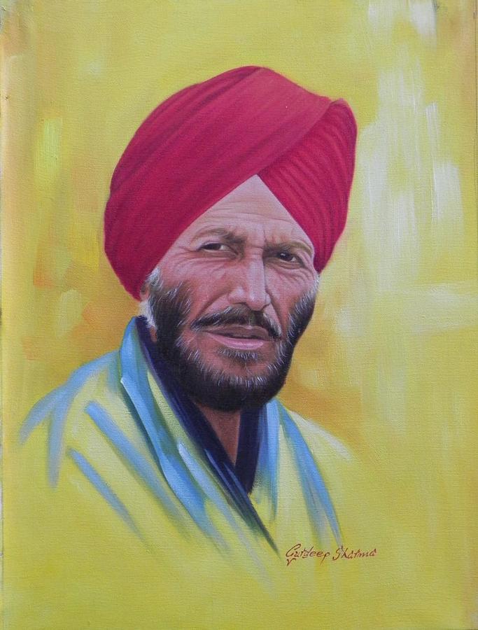Portrait of  Singh Painting by Gurdeep Sharma - Fine Art America