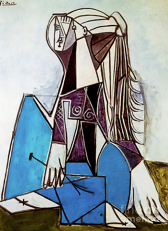 Portrait of Sylvette David by Pablo Picasso 1954 Painting by Pablo Picasso