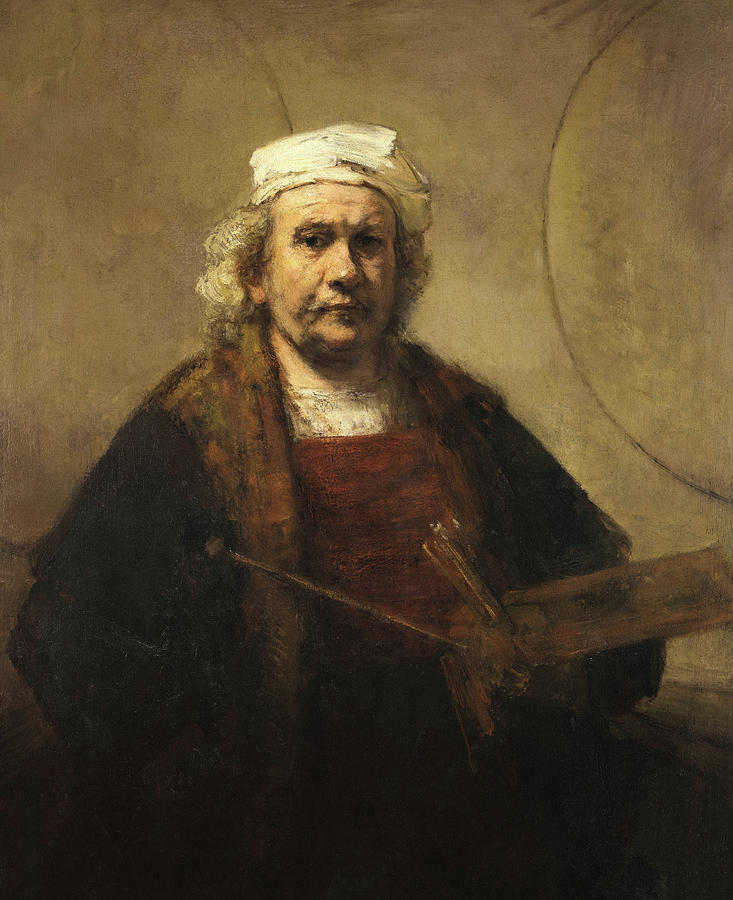 Rembrandt Painting - Portrait of the Artist, 1665 by Rembrandt