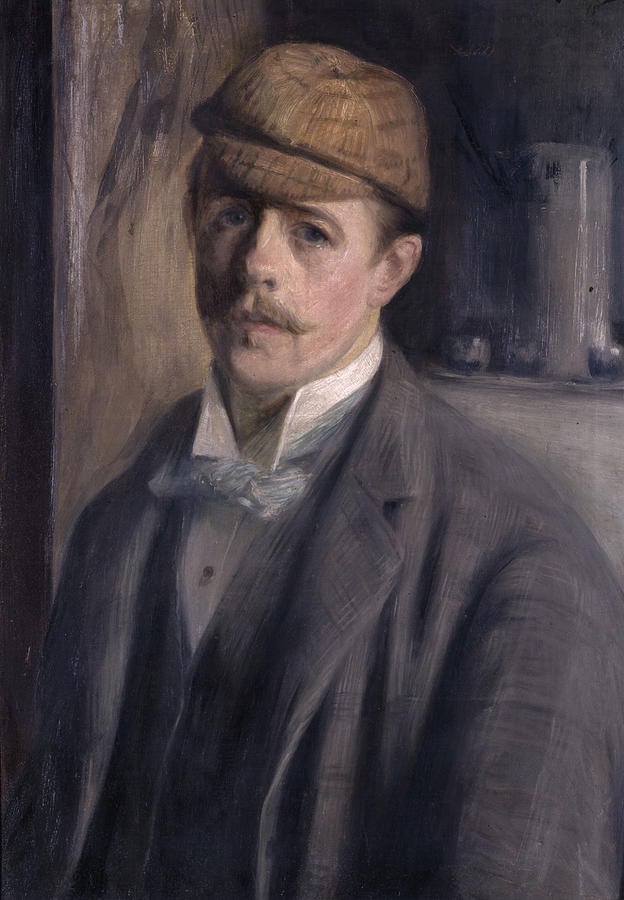 Portrait of the Artist Painting by Jacques-Emile Blanche
