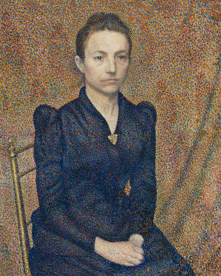 Portrait of the Artists Sister Painting by Georges Lemmen