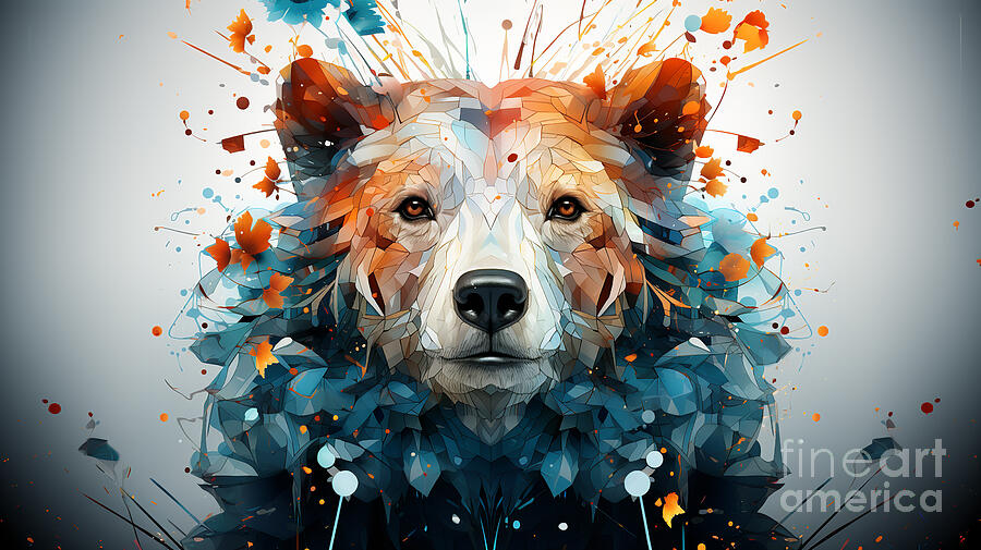 Portrait of the bear Digital Art by Odon Czintos