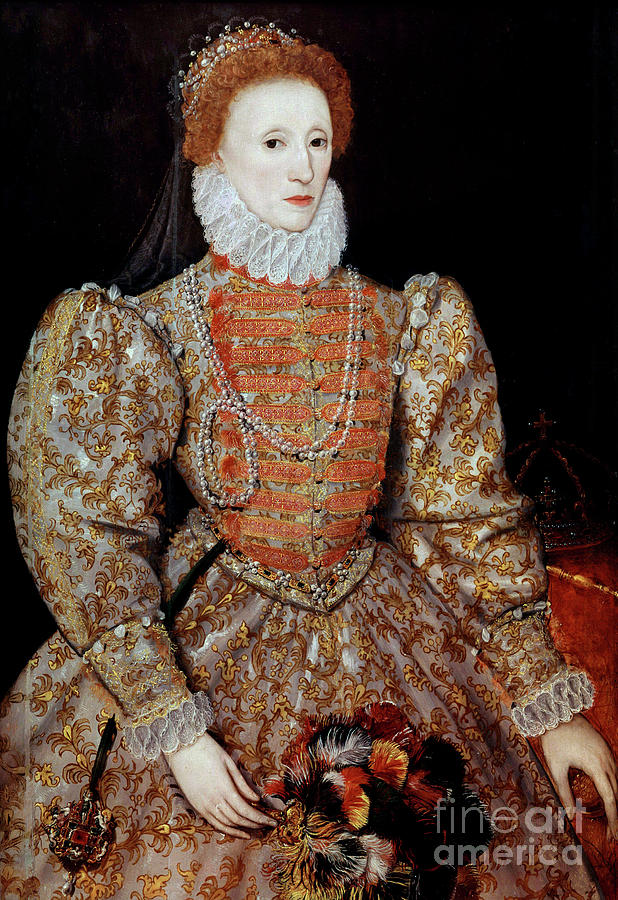 Portrait of the Queen of England, Elizabeth I Painting by English School