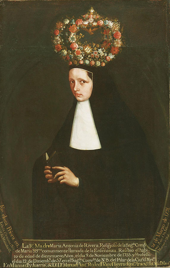 Portrait Photograph - Portrait of the Reverend Mother Maria Antonia de Rivera by Paul Fearn