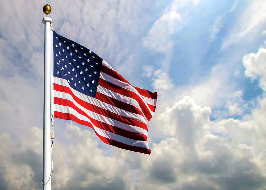 Portrait Of The United States Of America Flag Photograph