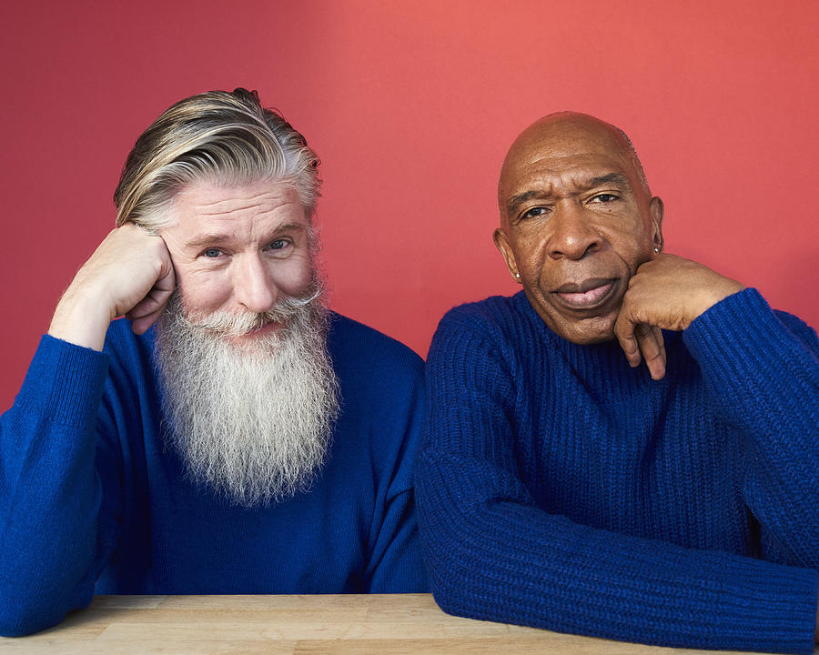 Portrait of two mature men Photograph by Flashpop